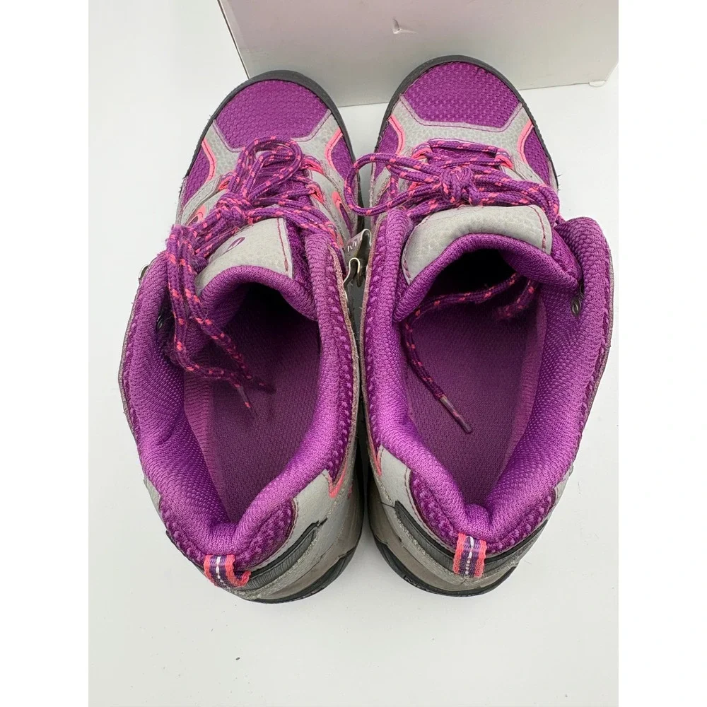 Merrell Moab FST Low Waterproof Hiking Shoes Purple Grey MK165033 Kids 4.5M